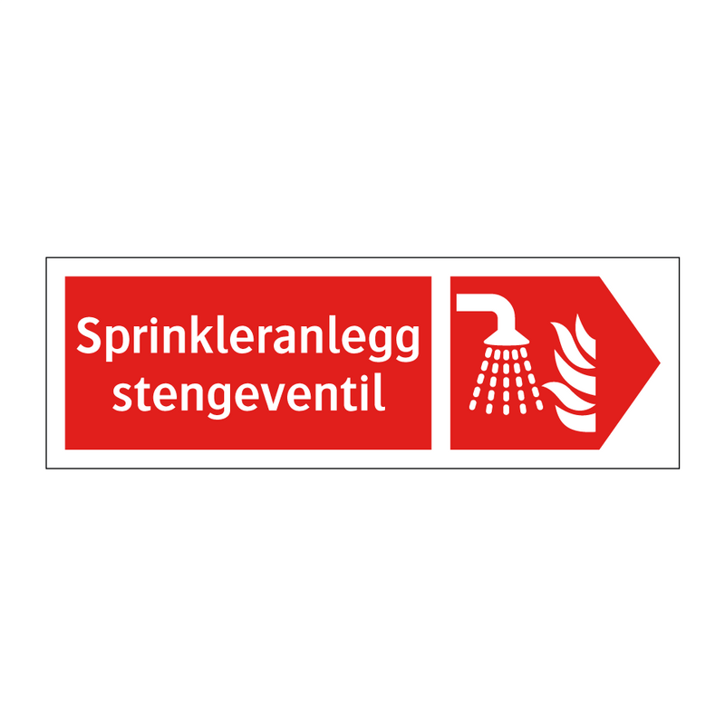 Sprinkleranlegg stengeventil