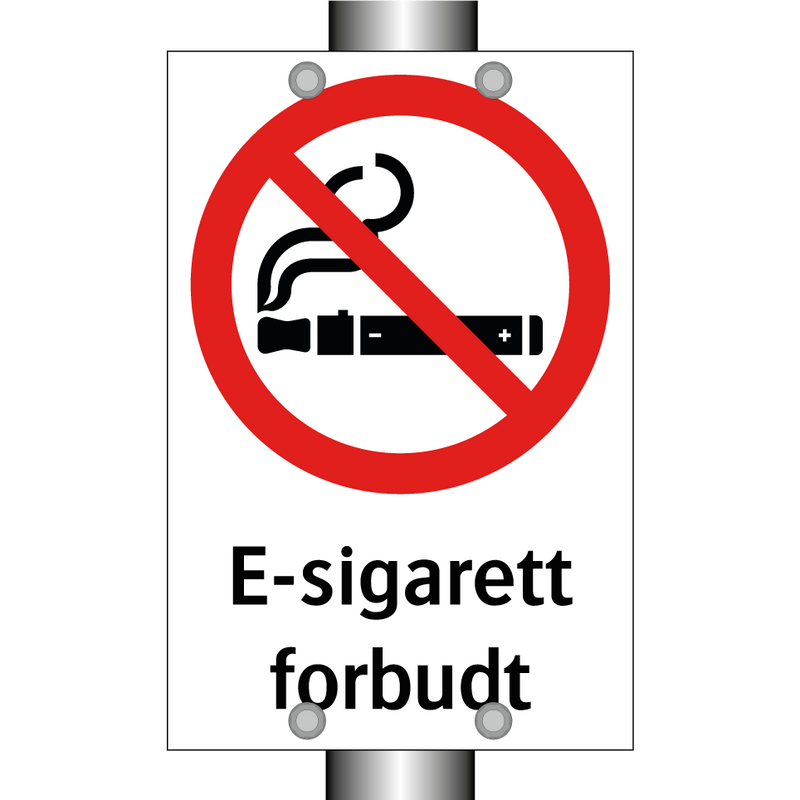 E-sigarett forbudt