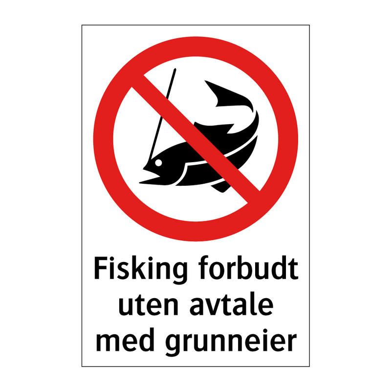 Fisking forbudt uten avtale med grunneier