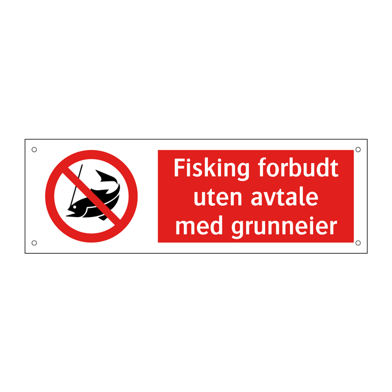 Fisking forbudt uten avtale med grunneier