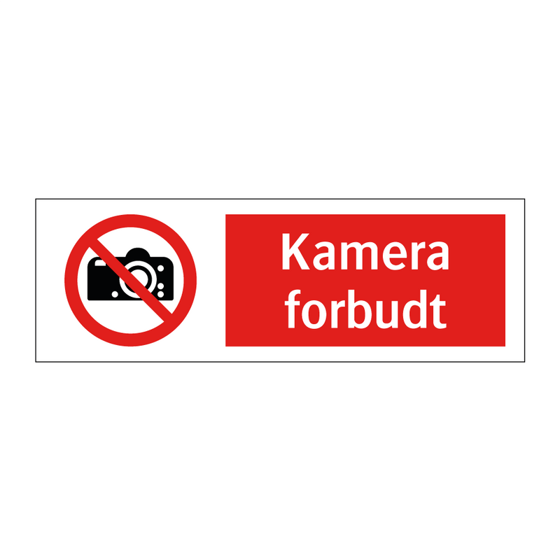 Kamera forbudt