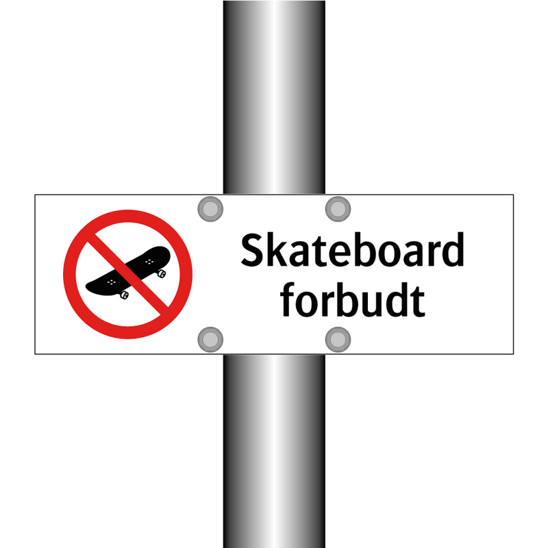 Skateboard forbudt