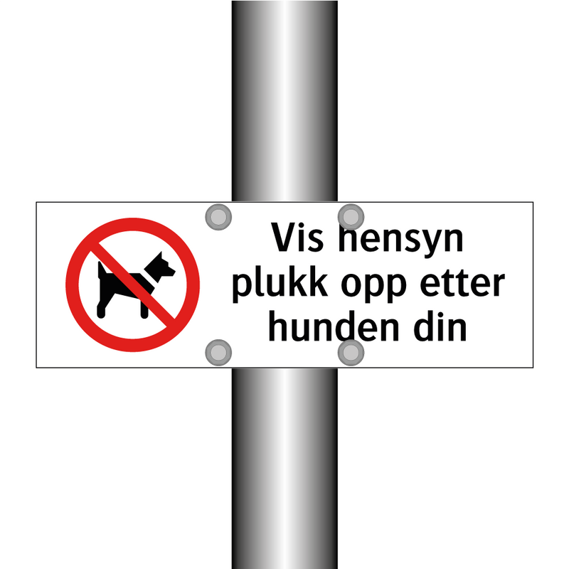 Vis hensyn plukk opp etter hunden din