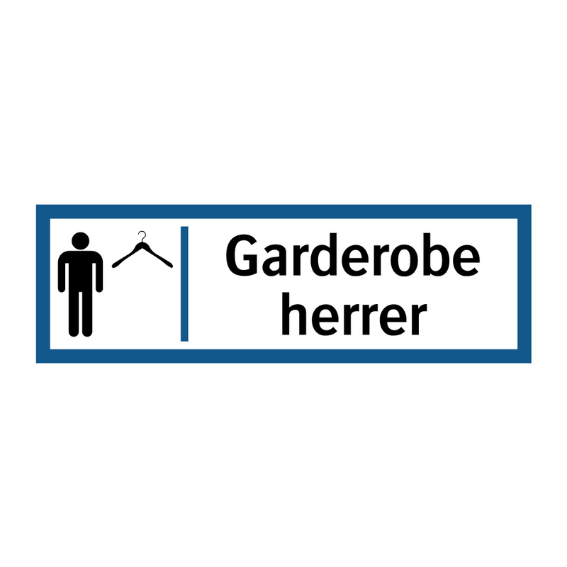 Garderobe herrer