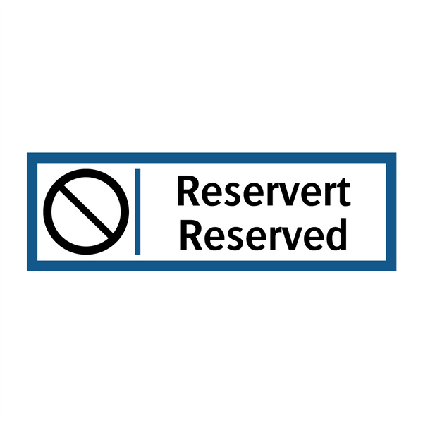 Reservert Reserved