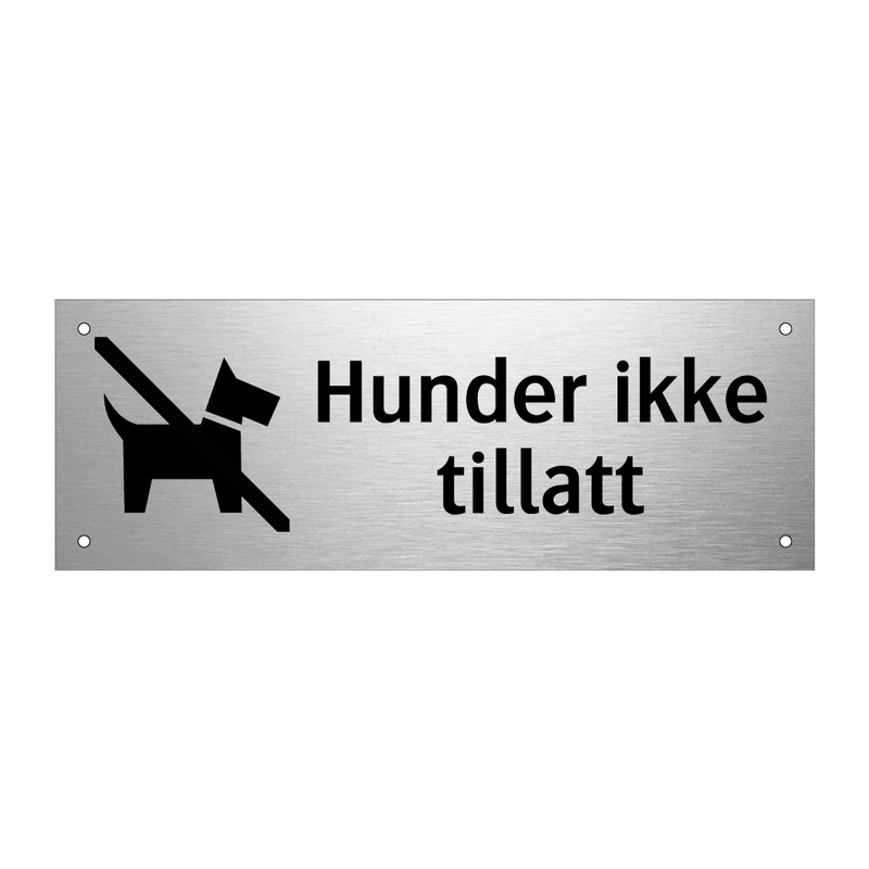 Hunder ikke tillatt & Hunder ikke tillatt