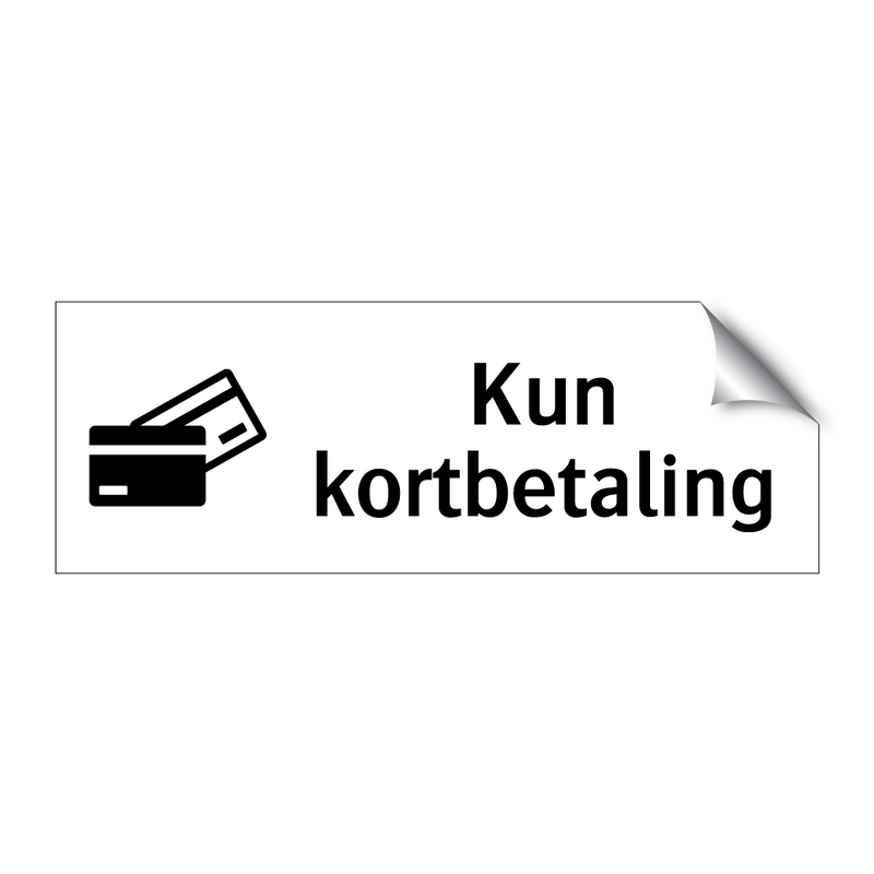 Kun kortbetaling & Kun kortbetaling