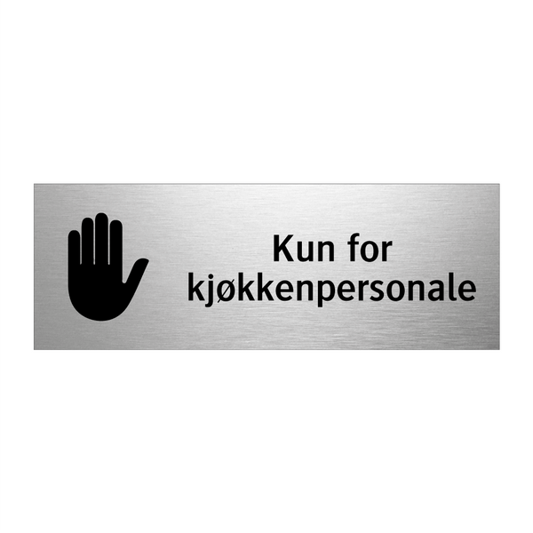 Kun for kjøkkenpersonale & Kun for kjøkkenpersonale & Kun for kjøkkenpersonale