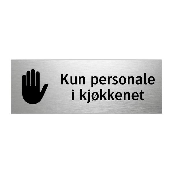 Kun personale i kjøkkenet & Kun personale i kjøkkenet & Kun personale i kjøkkenet