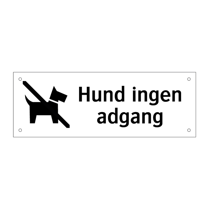 Hund ingen adgang & Hund ingen adgang