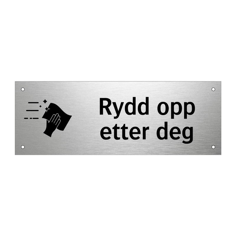 Rydd opp etter deg & Rydd opp etter deg