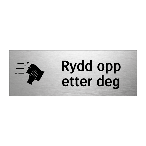 Rydd opp etter deg & Rydd opp etter deg & Rydd opp etter deg & Rydd opp etter deg