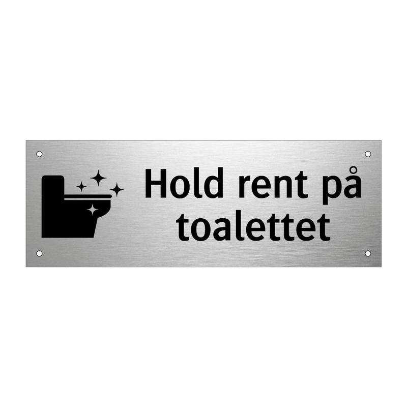 Hold rent på toalettet & Hold rent på toalettet