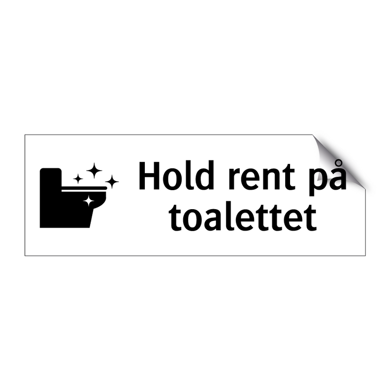 Hold rent på toalettet & Hold rent på toalettet