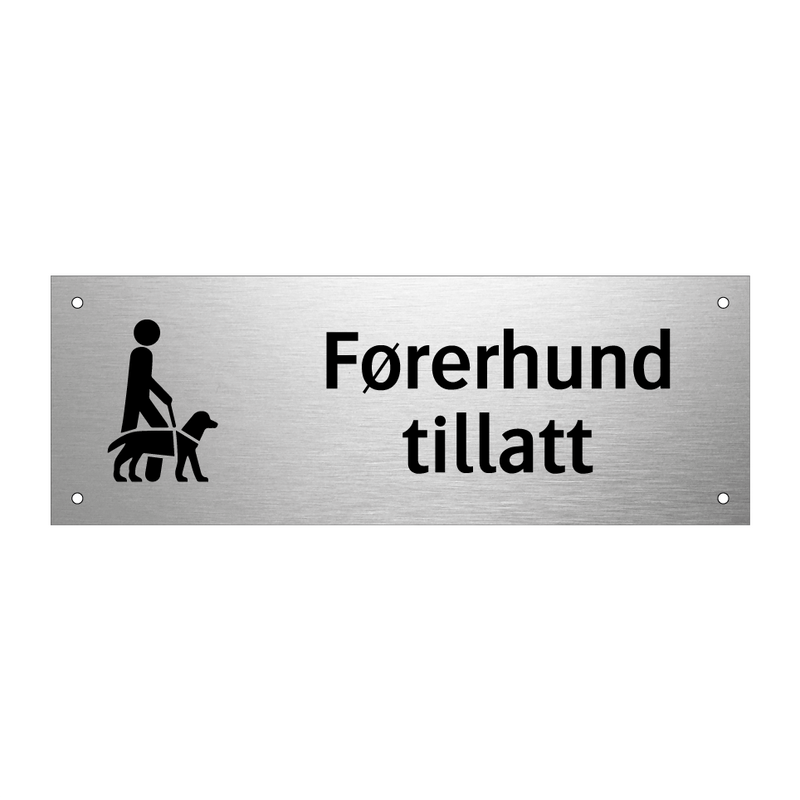 Førerhund tillatt & Førerhund tillatt