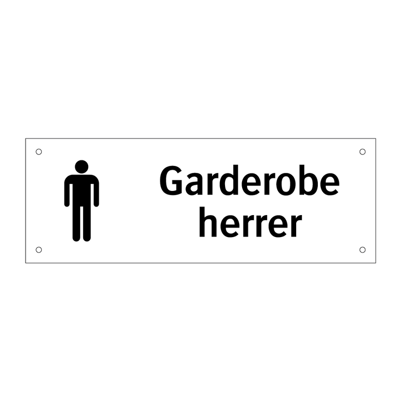 Garderobe herrer & Garderobe herrer