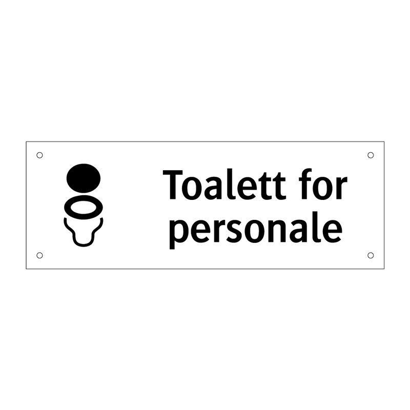 Toalett for personale & Toalett for personale