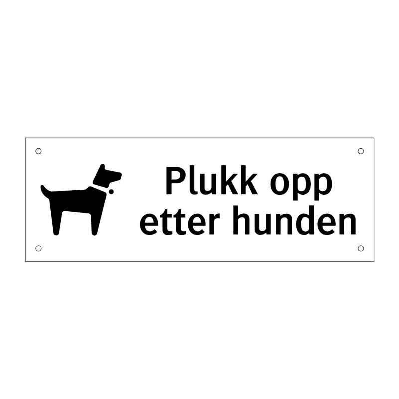 Plukk opp etter hunden & Plukk opp etter hunden