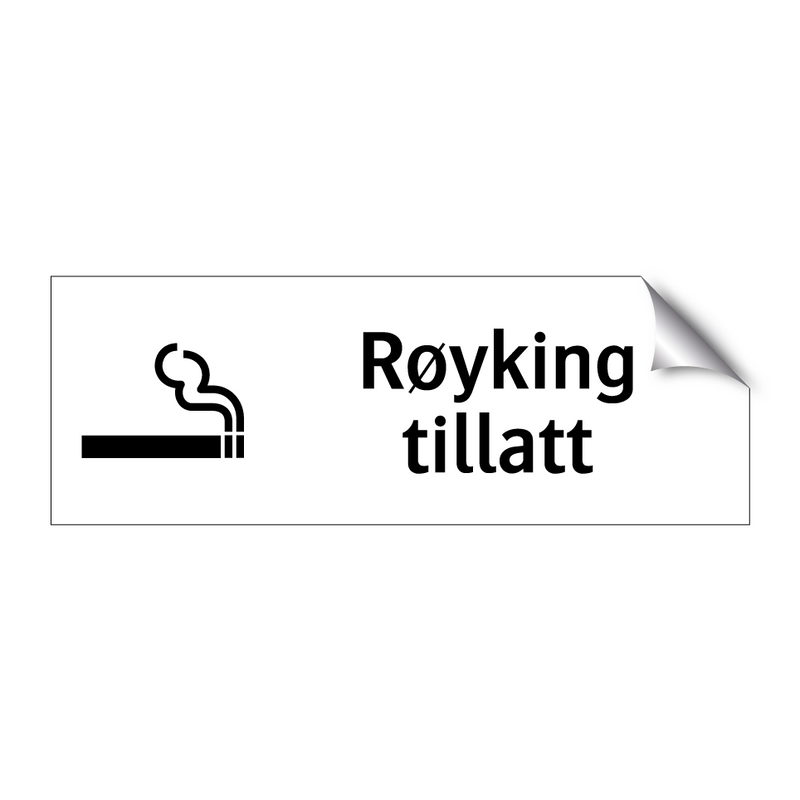 Røyking tillatt & Røyking tillatt