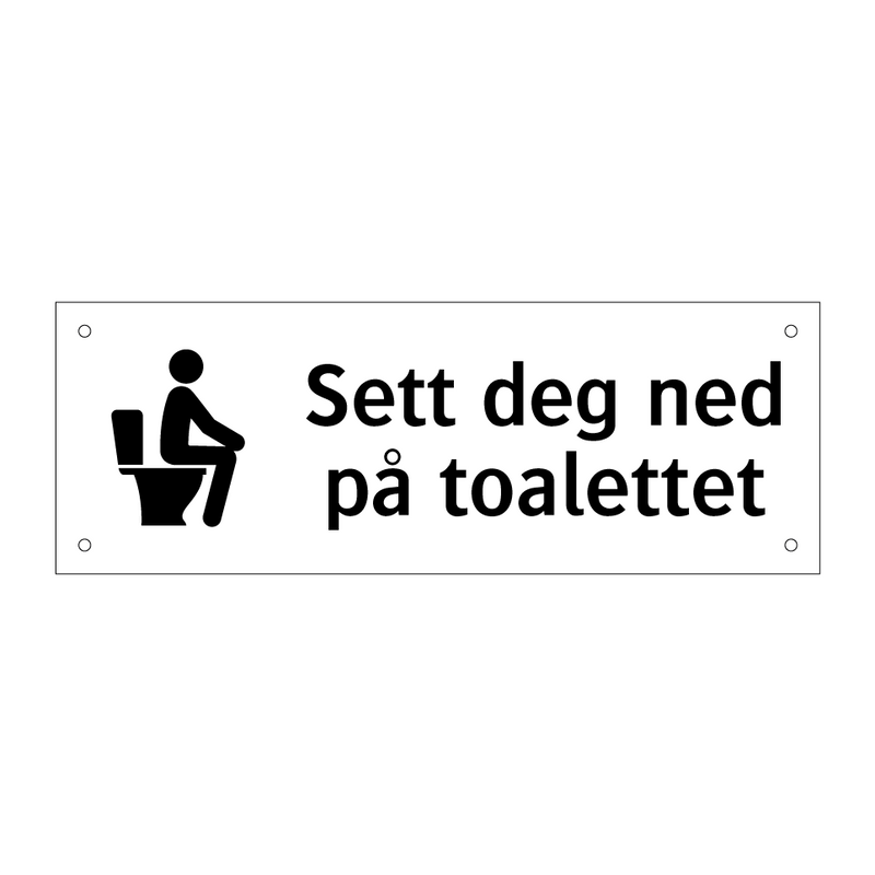 Sett deg ned på toalettet & Sett deg ned på toalettet