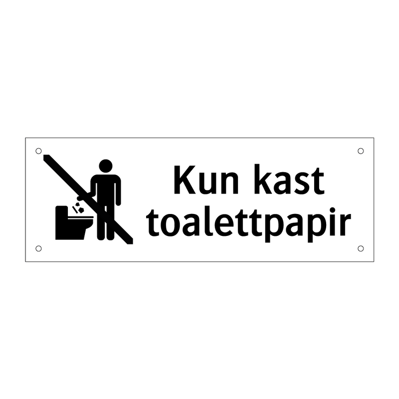 Kun kast toalettpapir & Kun kast toalettpapir