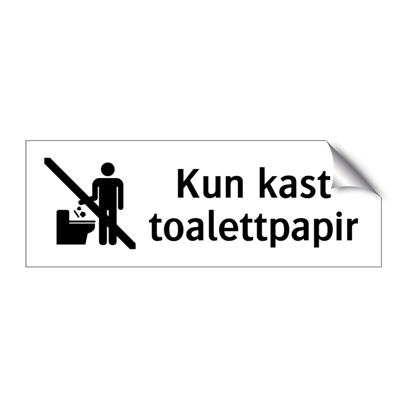 Kun kast toalettpapir & Kun kast toalettpapir