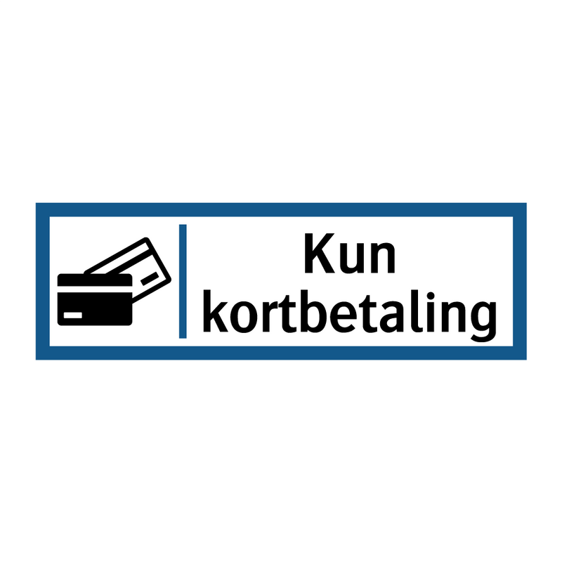 Kun kortbetaling