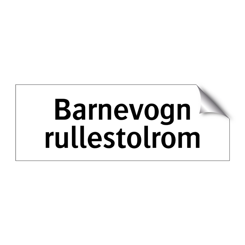 Barnevogn rullestolrom & Barnevogn rullestolrom