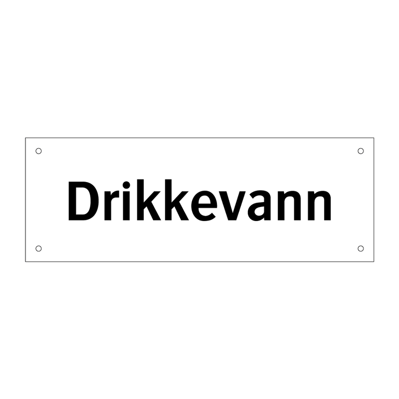 Drikkevann & Drikkevann