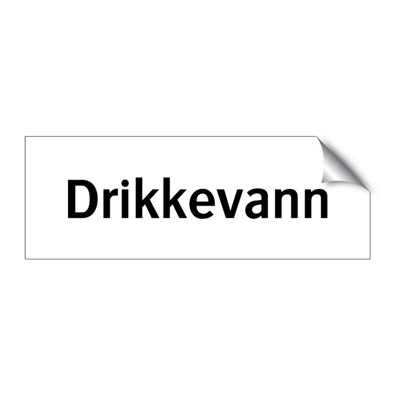 Drikkevann & Drikkevann