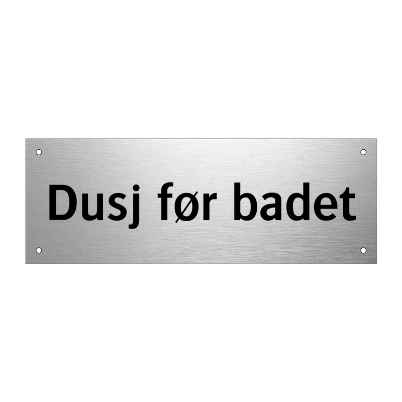 Dusj før badet & Dusj før badet