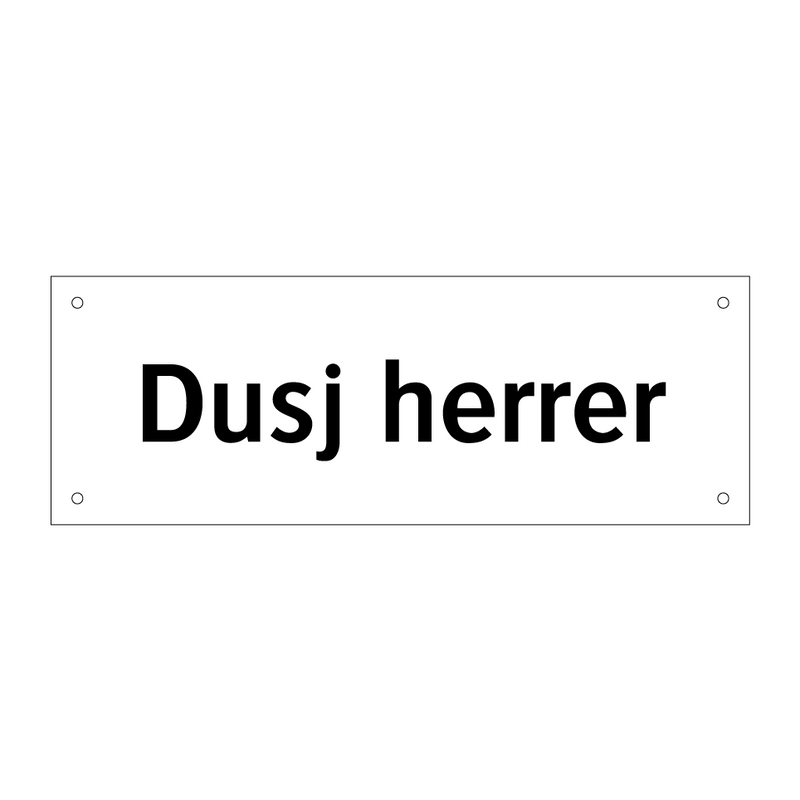 Dusj herrer & Dusj herrer