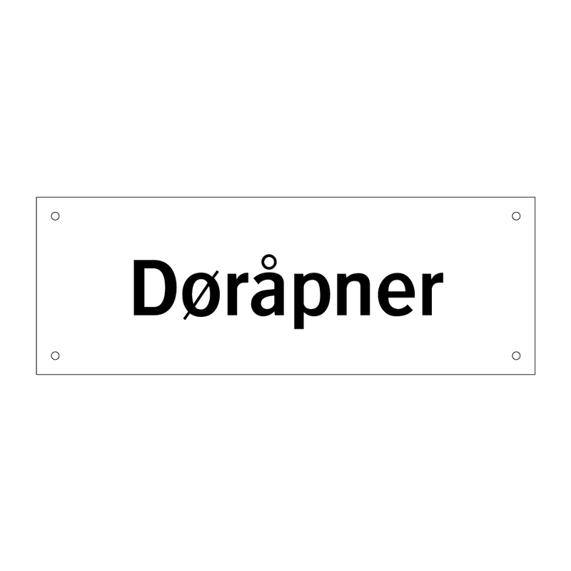 Døråpner & Døråpner