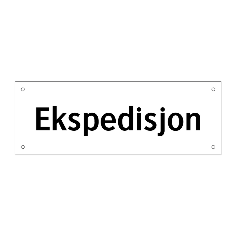 Ekspedisjon & Ekspedisjon