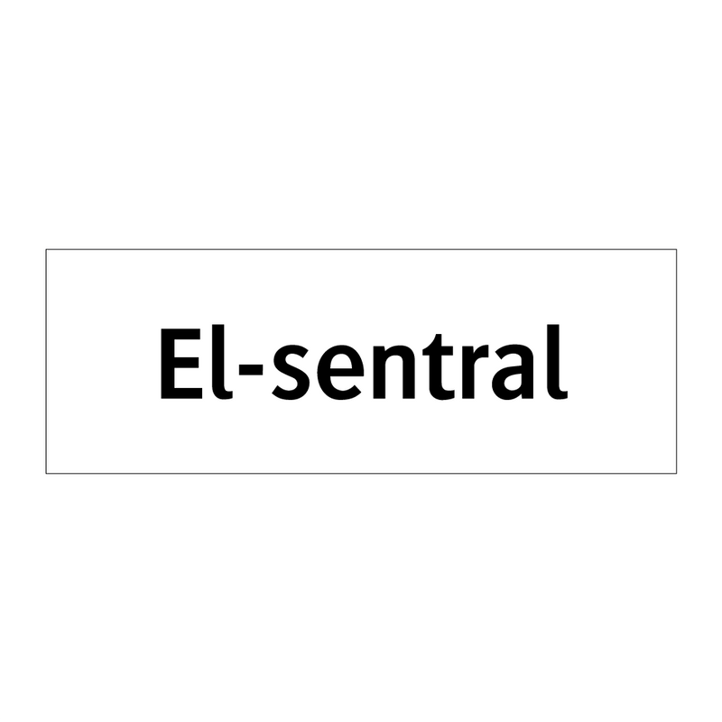 El-sentral & El-sentral & El-sentral & El-sentral