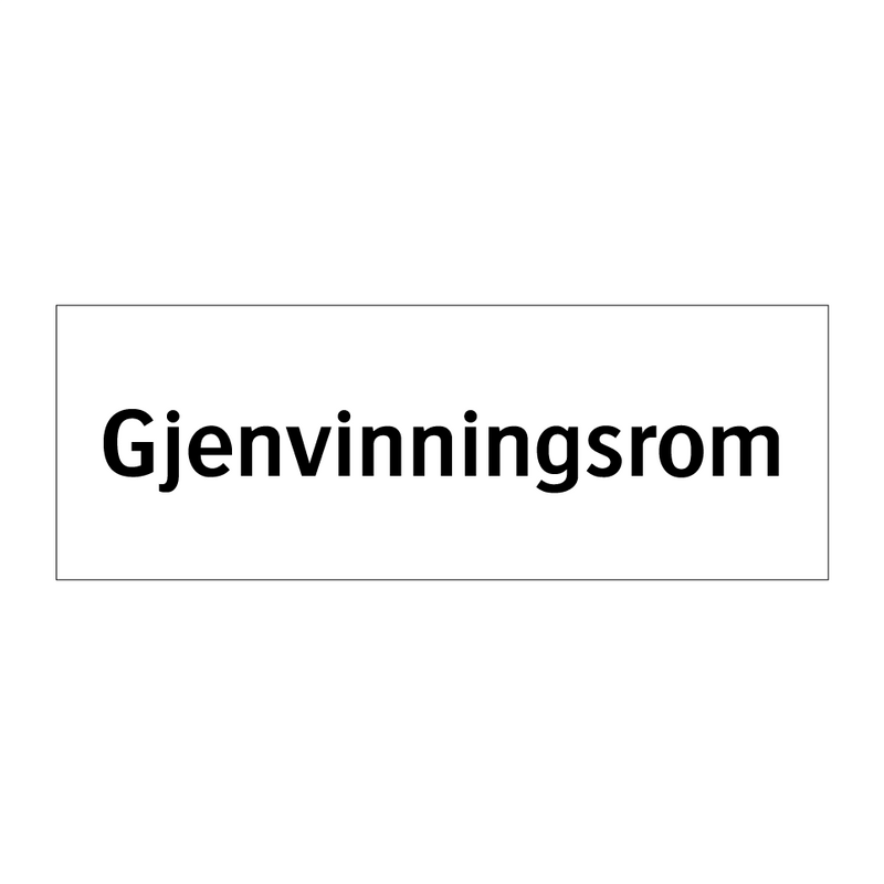 Gjenvinningsrom & Gjenvinningsrom & Gjenvinningsrom & Gjenvinningsrom