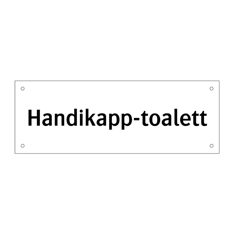 Handikapp-toalett & Handikapp-toalett