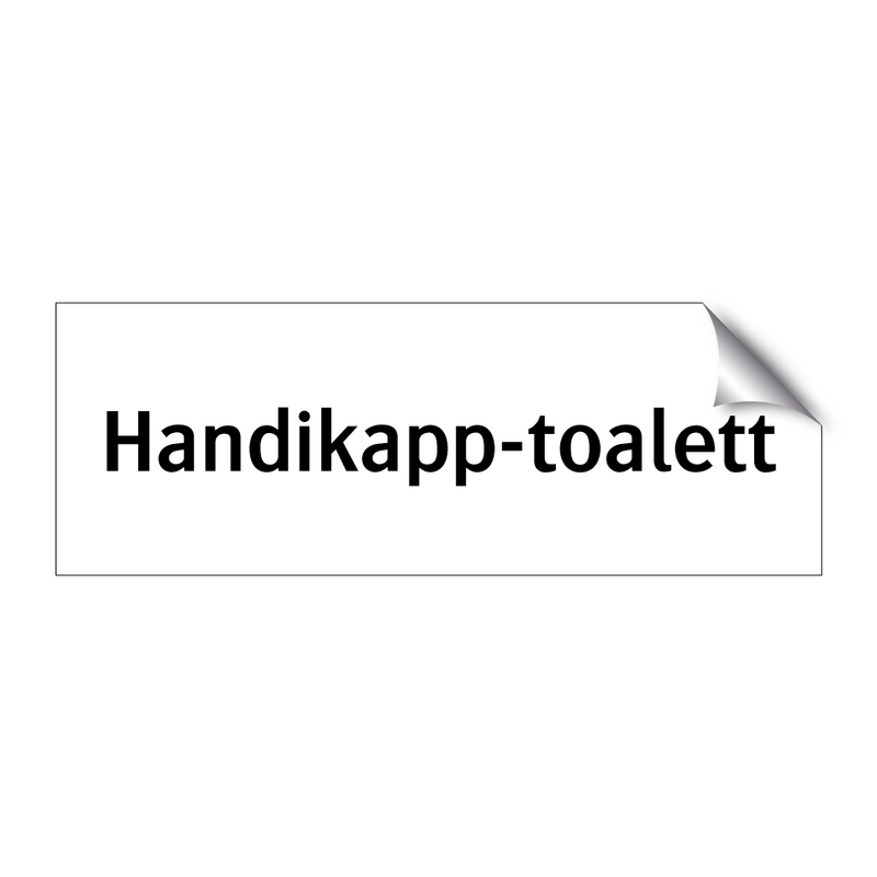 Handikapp-toalett & Handikapp-toalett