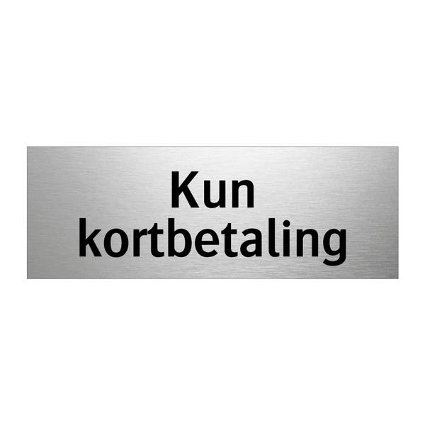 Kun kortbetaling & Kun kortbetaling & Kun kortbetaling & Kun kortbetaling & Kun kortbetaling