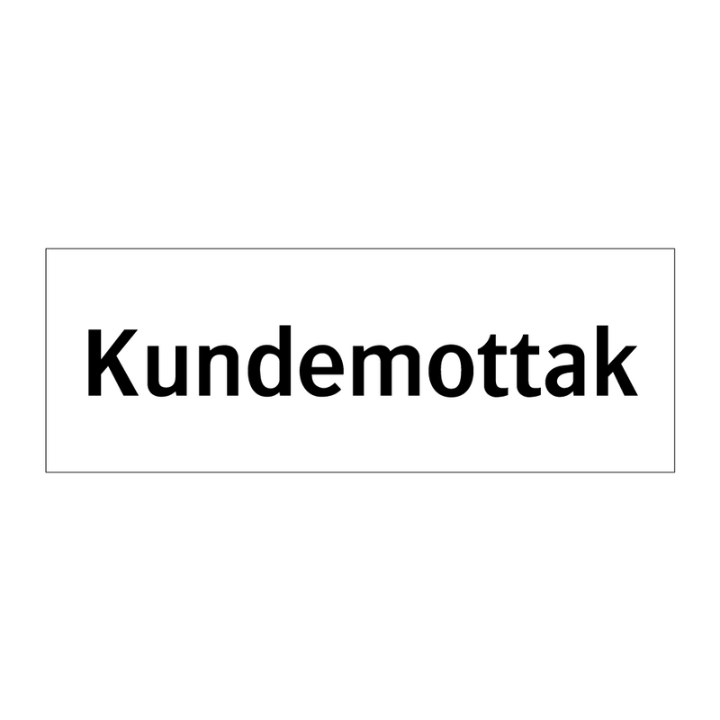 Kundemottak & Kundemottak & Kundemottak & Kundemottak