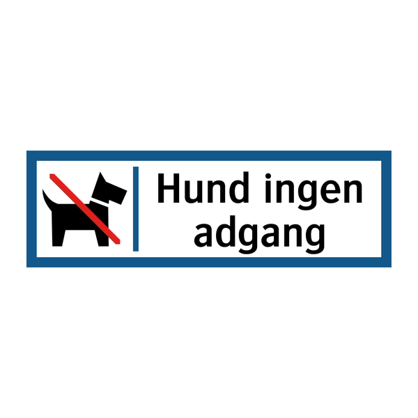 Hund ingen adgang