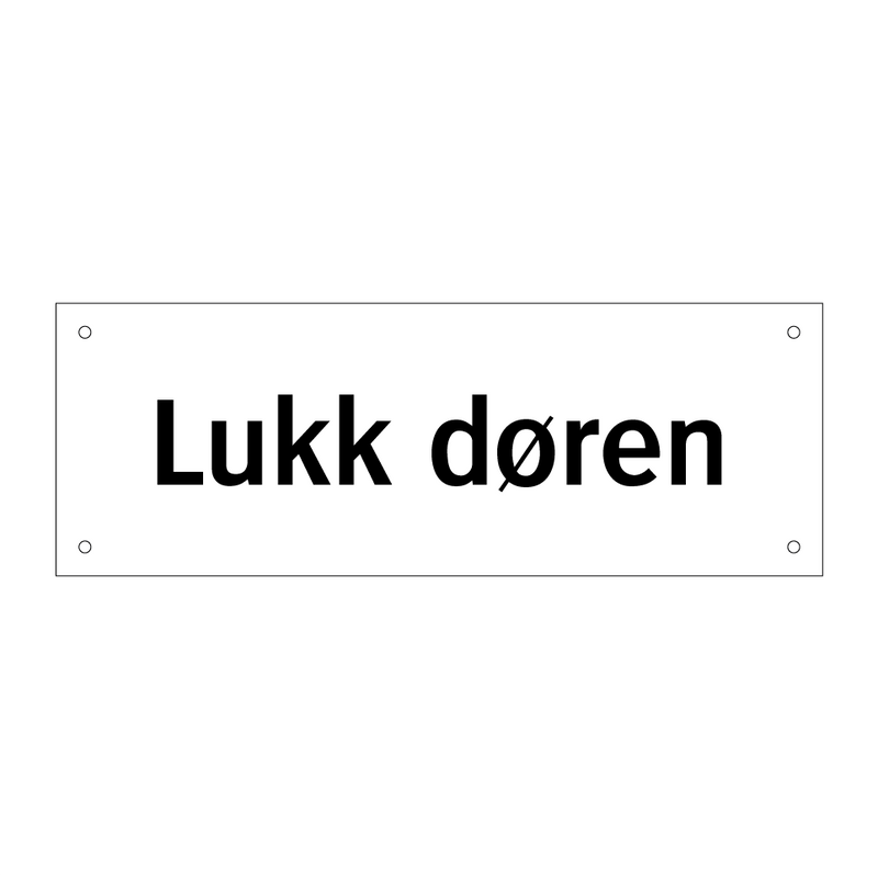 Lukk døren & Lukk døren