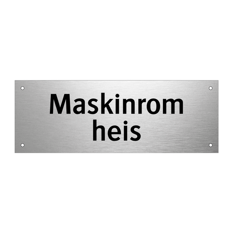 Maskinrom heis & Maskinrom heis