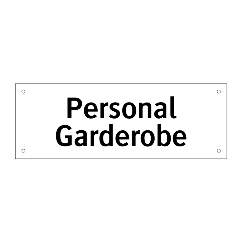 Personal Garderobe & Personal Garderobe