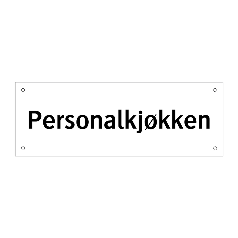 Personalkjøkken & Personalkjøkken