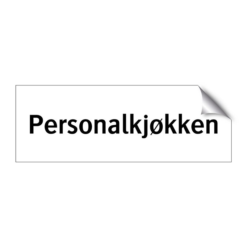 Personalkjøkken & Personalkjøkken