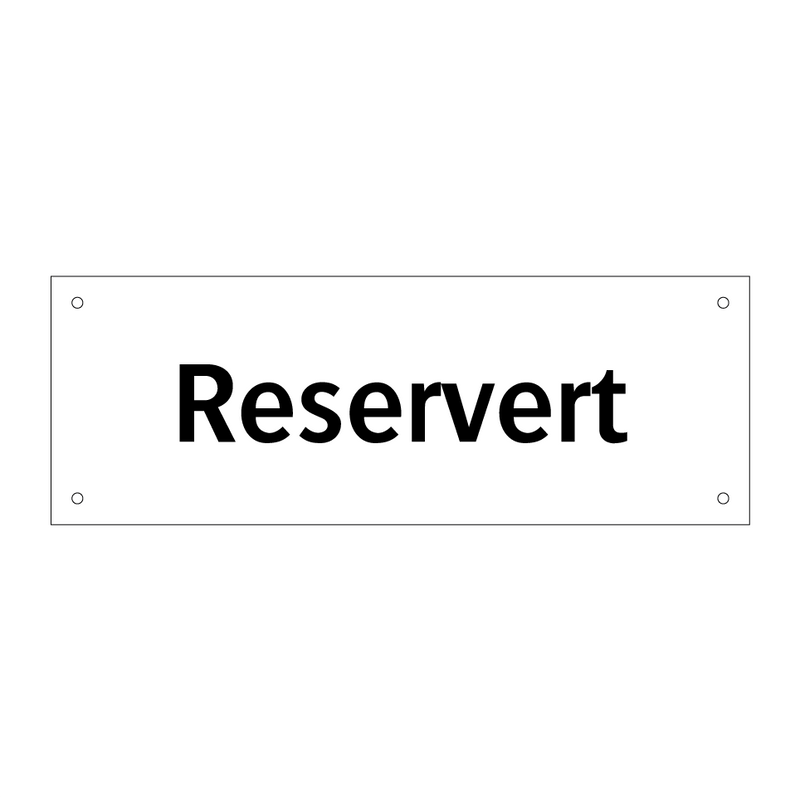 Reservert & Reservert