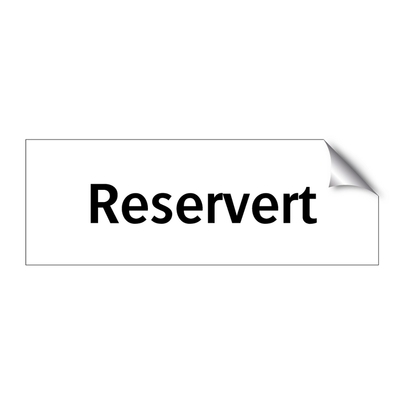 Reservert & Reservert