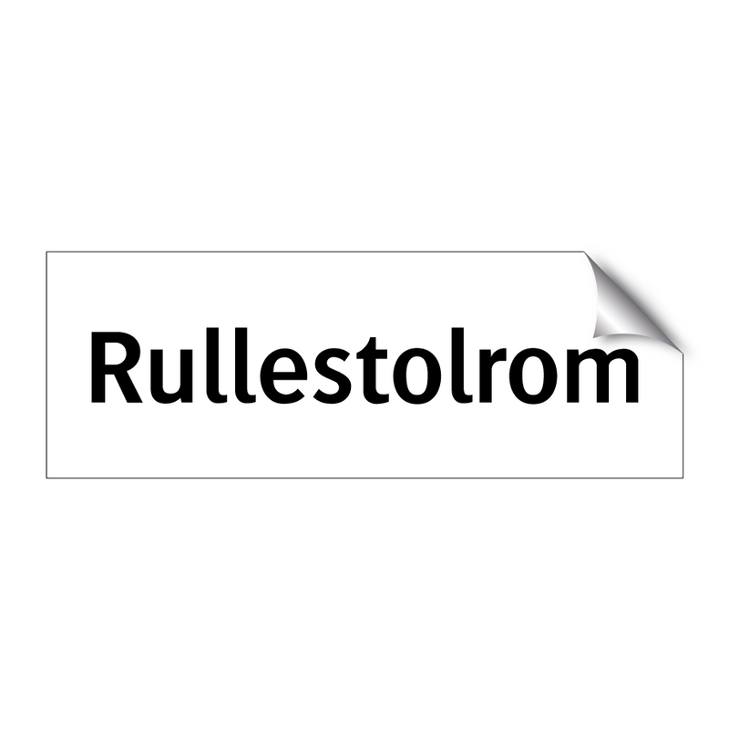 Rullestolrom & Rullestolrom