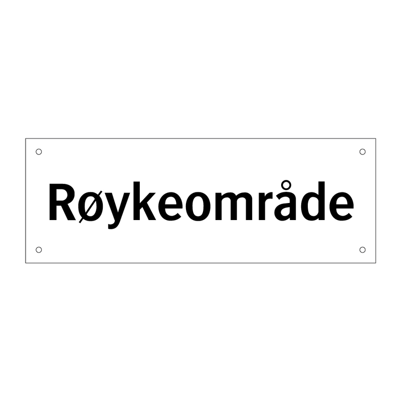 Røykeområde & Røykeområde